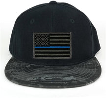 USA American Flag Embroidered Iron on Patch Camo Bill Snapback Cap - NTG