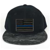USA American Flag Embroidered Iron on Patch Camo Bill Snapback Cap - NTG