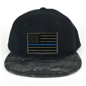 USA American Flag Embroidered Iron on Patch Camo Bill Snapback Cap - NTG