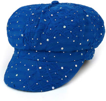 Armycrew Elastic Band Sparkle Sequin Glitter Newsboy Cap