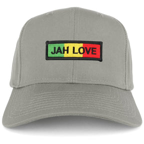 Jah Love Green Yellow Red Embroidered Iron on Patch Adjustable Baseball Cap