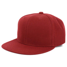 Armycrew Youth Kid's Solid Color Flat Bill Snapback Baseball Cap