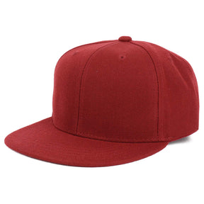 Armycrew Youth Kid's Solid Color Flat Bill Snapback Baseball Cap