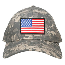 Armycrew Low Profile US American Flag Patch Camo Cap - ACU