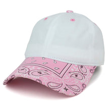 Armycrew Paisley Printed Bill Unstructured Cotton Baseball Cap
