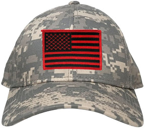 Armycrew Low Profile US American Flag Patch Camo Cap - ACU