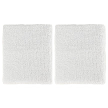 Extra Wide Athletic Soft Terry Cloth Sweat Wrist Band 2pc Set - ORANGE