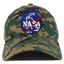 Armycrew NASA Insignia Logo Patch Camouflage Soft Crown Cotton Baseball Cap - MCU