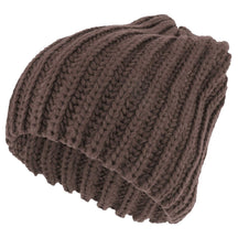 Armycrew Plain Thick Ribbed Winter Slouchy Beanie Hat