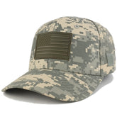 Armycrew Olive USA American Flag 3-D Rubber Tactical Patch Adjustable Structured Operator Cap