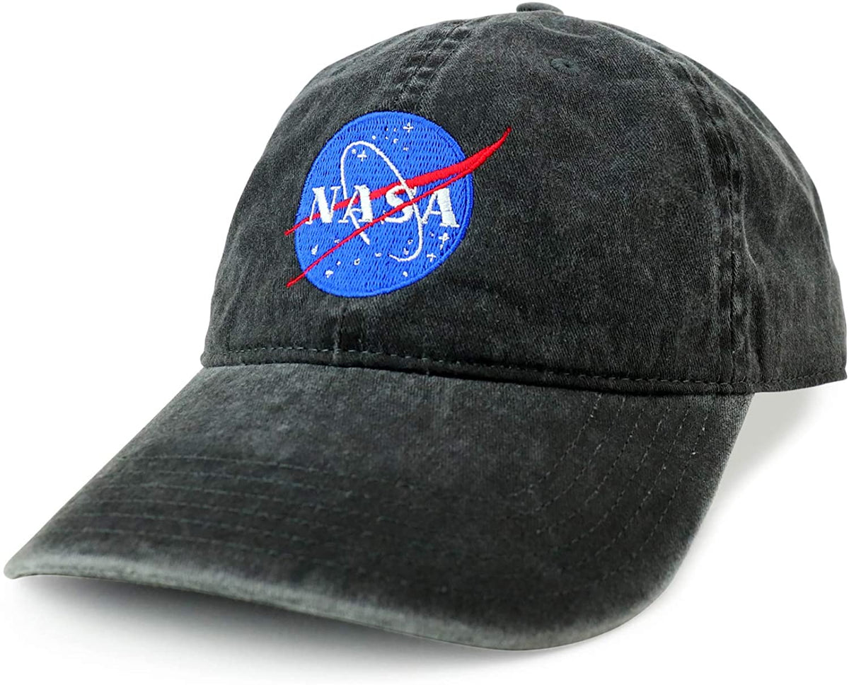 Armycrew XXL NASA Insignia Logo Pigment Dyed Unstructured Baseball Cap