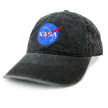Armycrew NASA Insignia Embroidered 100% Cotton Washed Cap (One Size, White)