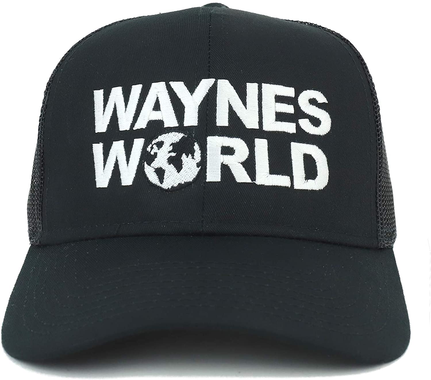 Armycrew XXL Oversize Wayne's World Embroidered Trucker Mesh Cap
