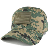 US American Flag OLIVE 2 Rubber 3D Tactical Patch with Adjustable Structured Operator Cap