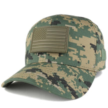 US American Flag OLIVE 2 Rubber 3D Tactical Patch with Adjustable Structured Operator Cap