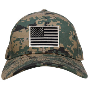 Armycrew Low Profile US American Flag Patch Camo Cap - MCU