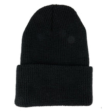 Made in USA, Genuine Wool Cuff Folded Watch Cap Long Beanie Hat