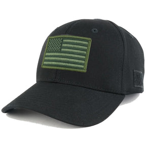 Armycrew USA Flag Olive 2 Embroidered Tactical Patch Adjustable Structured Operator Cap