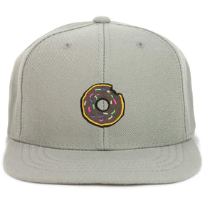 Armycrew Youth Kid Size Donut Patch Flat Bill Snapback Baseball Cap