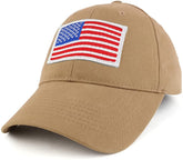 Armycrew USA White American Flag Embroidered Tactical Patch with Adjustable Operator Cap