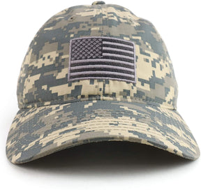 Rapid Dominance American Flag Embroidered Relaxed Cotton Adjustable Cap - ACU