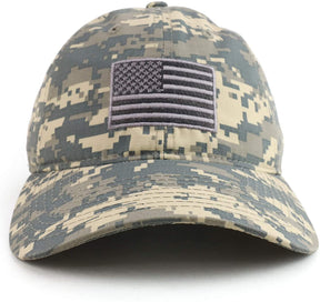 Armycrew USA Flag Embroidered Tear Resistant Ripstop Cap