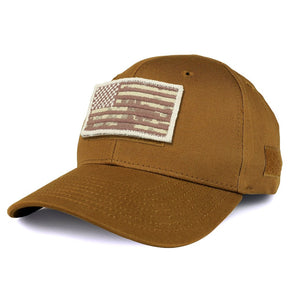 Armycrew USA Desert Digital Flag Tactical Patch Structured Operator Baseball Cap