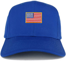 Small Yellow American Flag Embroidered Iron on Patch Adjustable Baseball Cap