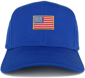 Small Yellow American Flag Embroidered Iron on Patch Adjustable Baseball Cap