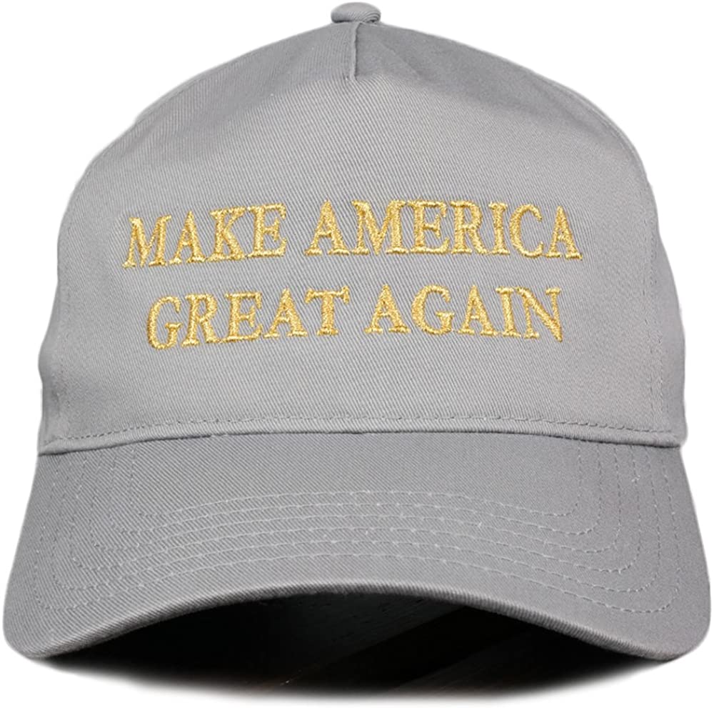 Make America Great Again Donald Trump Metallic Gold Embroidered Cap