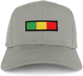 Rasta Green Yellow Red Embroidered Iron on Patch Adjustable Baseball Cap