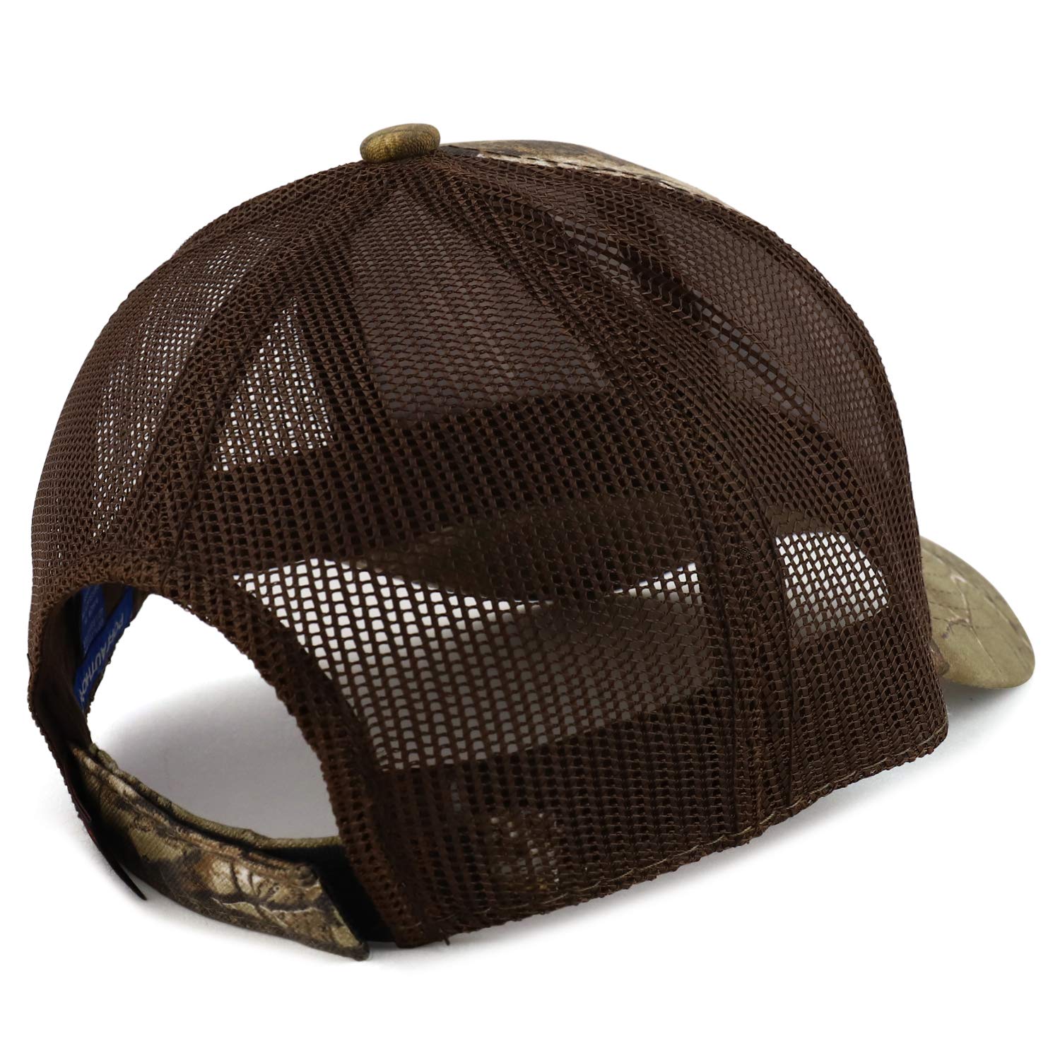 Armycrew Hunting Camouflage Outdoor Trucker Baseball Mesh Back Cap - Realtree Brown