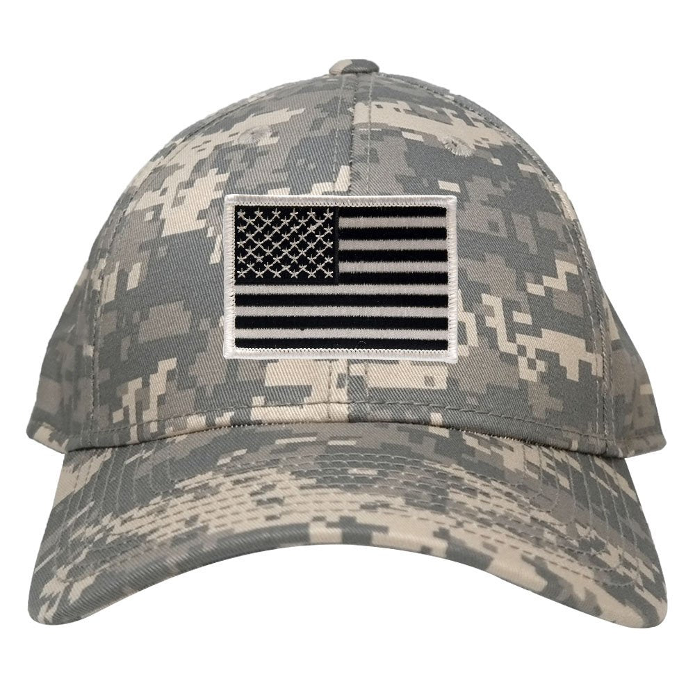Armycrew Low Profile US American Flag Patch Camo Cap - ACU