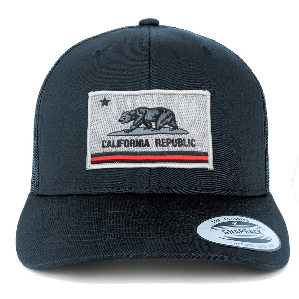 Armycrew California Thin Red Line Flag Patch Mesh Trucker Cap