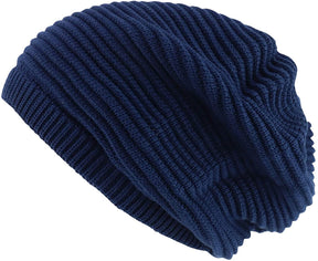 Armycrew Deep Crown Oversized RGY Striped 100% Cotton Rasta Skully Beanie