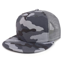 Armycrew Flat Bill Camouflage Patterned Foam Trucker Snapback Cap