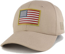 USA Original American Flag 3-D Rubber Tactical Patch Adjustable Structured Operator Cap