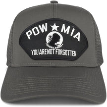 Armycrew POW MIA Not Forgotten Large Patch Snapback Mesh Trucker Cap