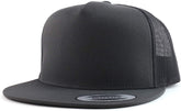 Armycrew Oversize XXL Structured Blank 5 Panel Flatbill Snapback Mesh Cap