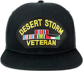 Armycrew Oversize XXL Desert Storm Veteran Large Patch Flatbill Mesh Snapback Cap