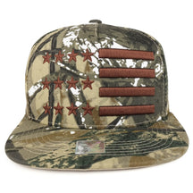 Armycrew USA 3D Flag Cotton Flat Bill Snapback Cap