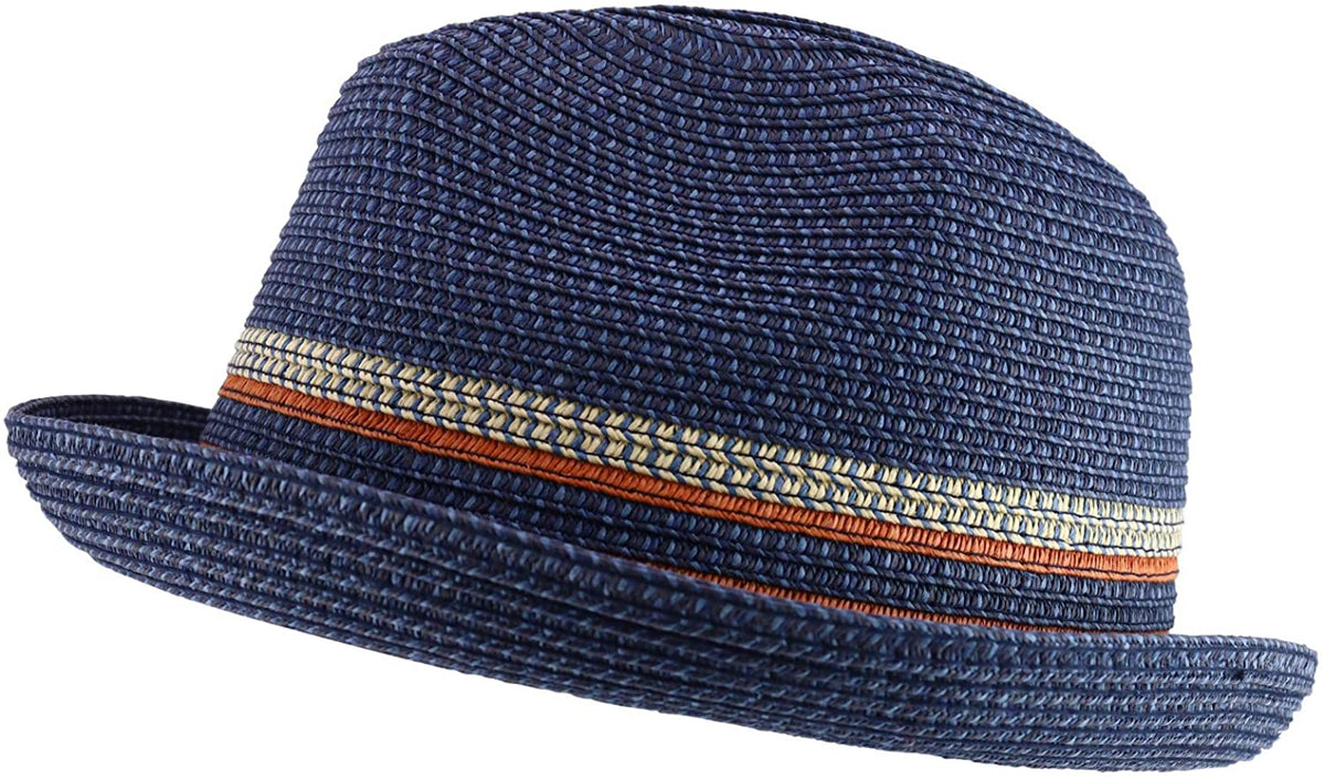 Armycrew Big Oversized Stingy Brim Pinch Front Fedora Hat