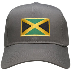 Jamaica Embroidered Flag Iron On Patch Gold Border Snapback Baseball Cap