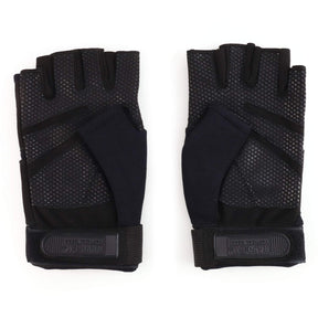 Outdoor Durable Lightweight Fingerless Glove - Black
