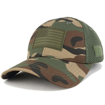 US American Flag OLIVE 2 Rubber 3D Tactical Patch Low Crown Adjustable Mesh Cap