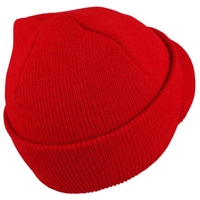 Kid's Winter Knitted Cuffed Beanie with Pre-Curved Bill
