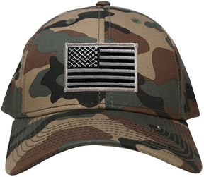 ARMYCREW Low Profile US American Flag Patch Camo Cap - WDL