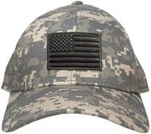 Armycrew Low Profile US American Flag Patch Camo Cap - ACU