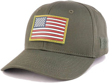 USA Original American Flag 3-D Rubber Tactical Patch Adjustable Structured Operator Cap