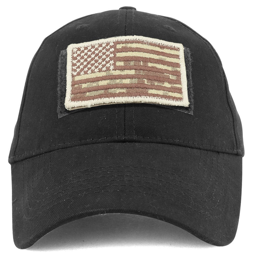 Armycrew USA Desert Digital Flag Tactical Patch Cotton Adjustable Baseball Cap